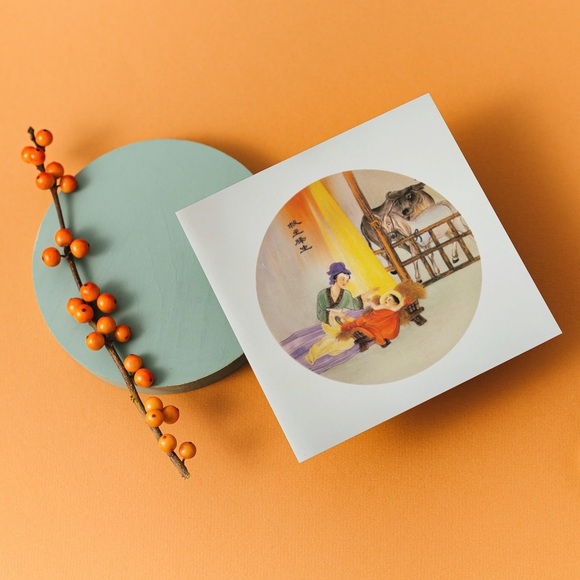 6ct Japanese Joy To The World Holiday Cards with Envelopes - Picture 6 of 16